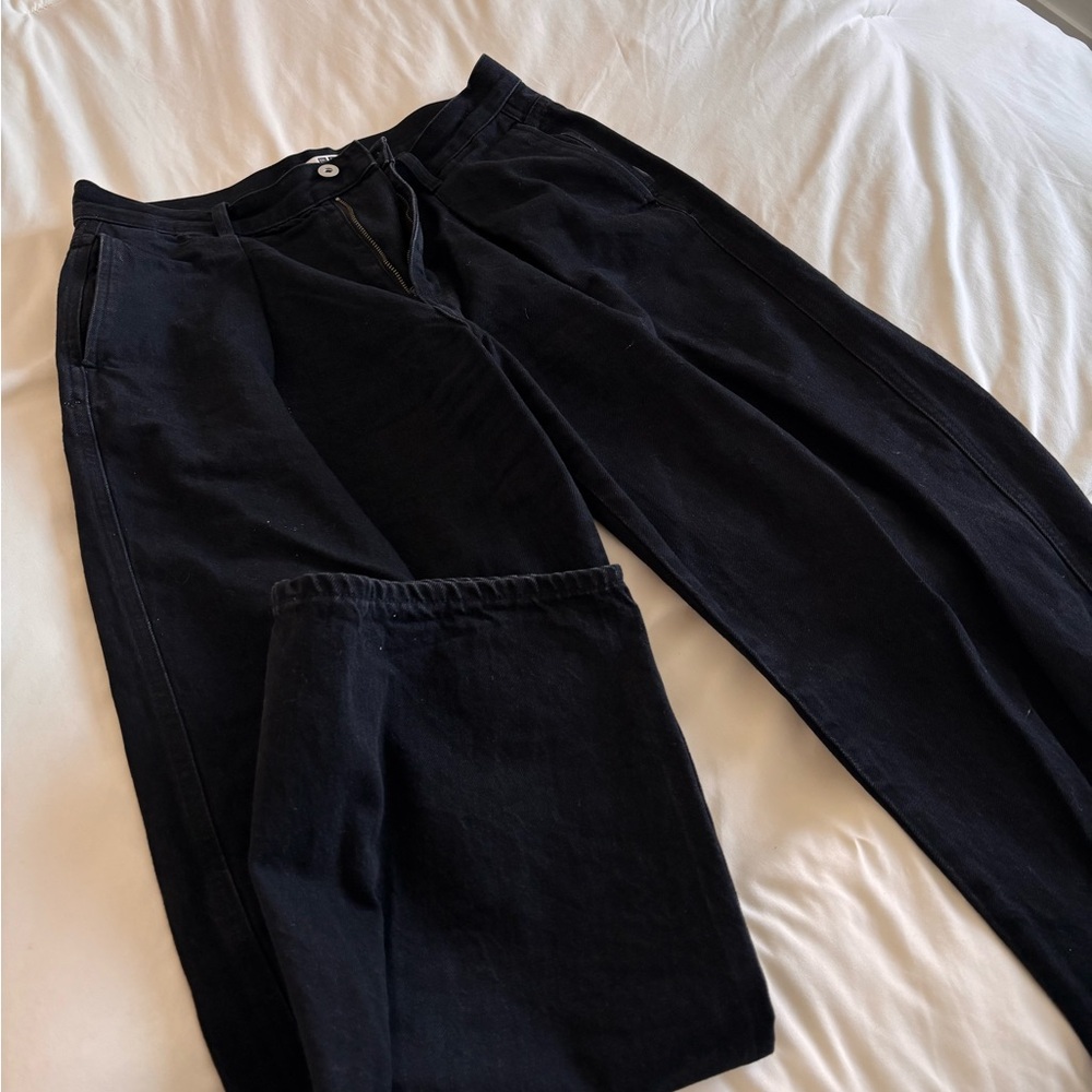 Uniqlo Women’s Wide Leg Black Jeans